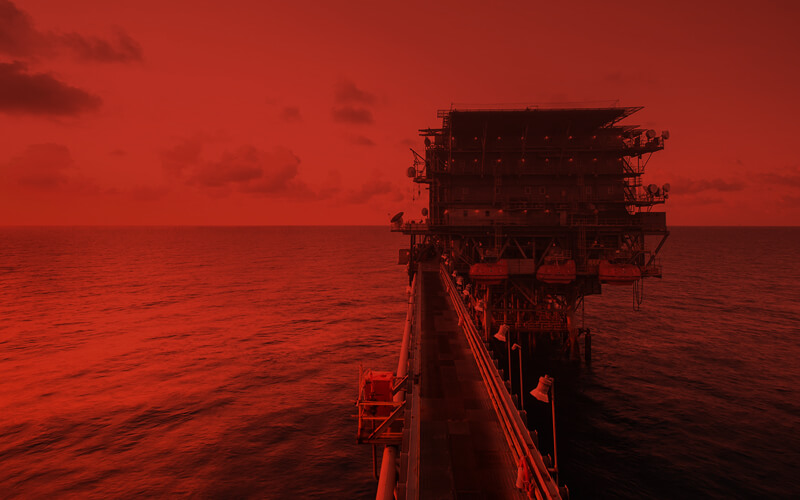 Oil Rig Sunset